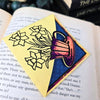 Teacup Flowers Signature Corner Bookmark