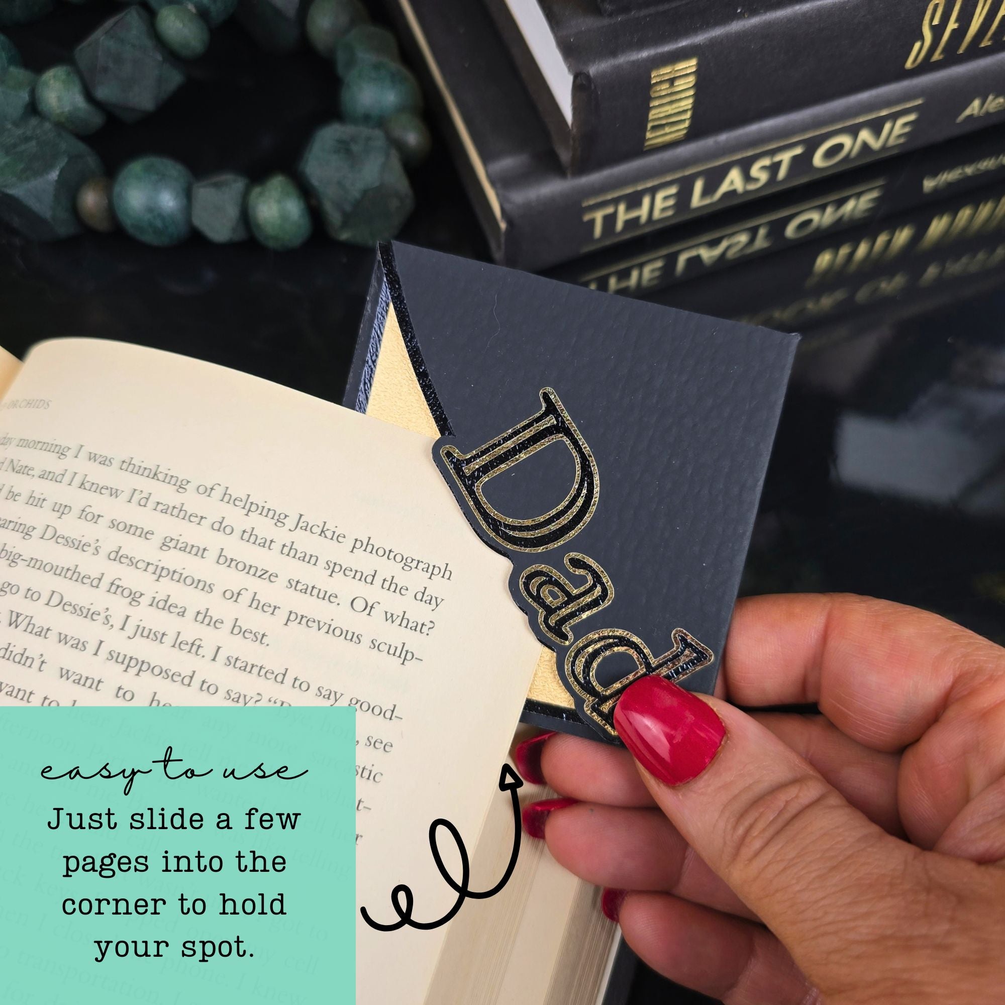 Dad Signature Corner Bookmark