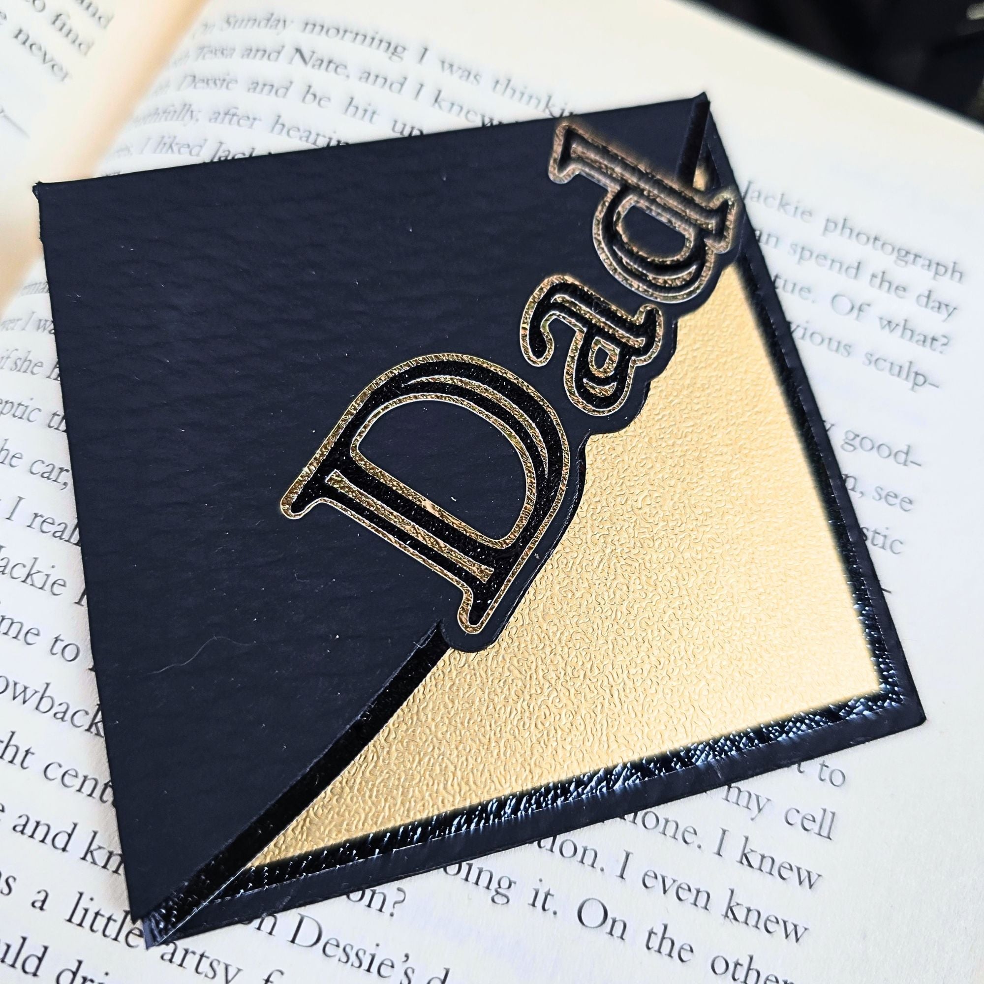 Dad Signature Corner Bookmark