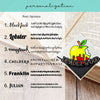 Deadly Apple Deluxe Handmade Corner Bookmark