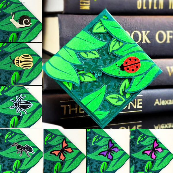 Leaves + Critter Deluxe Corner Bookmark