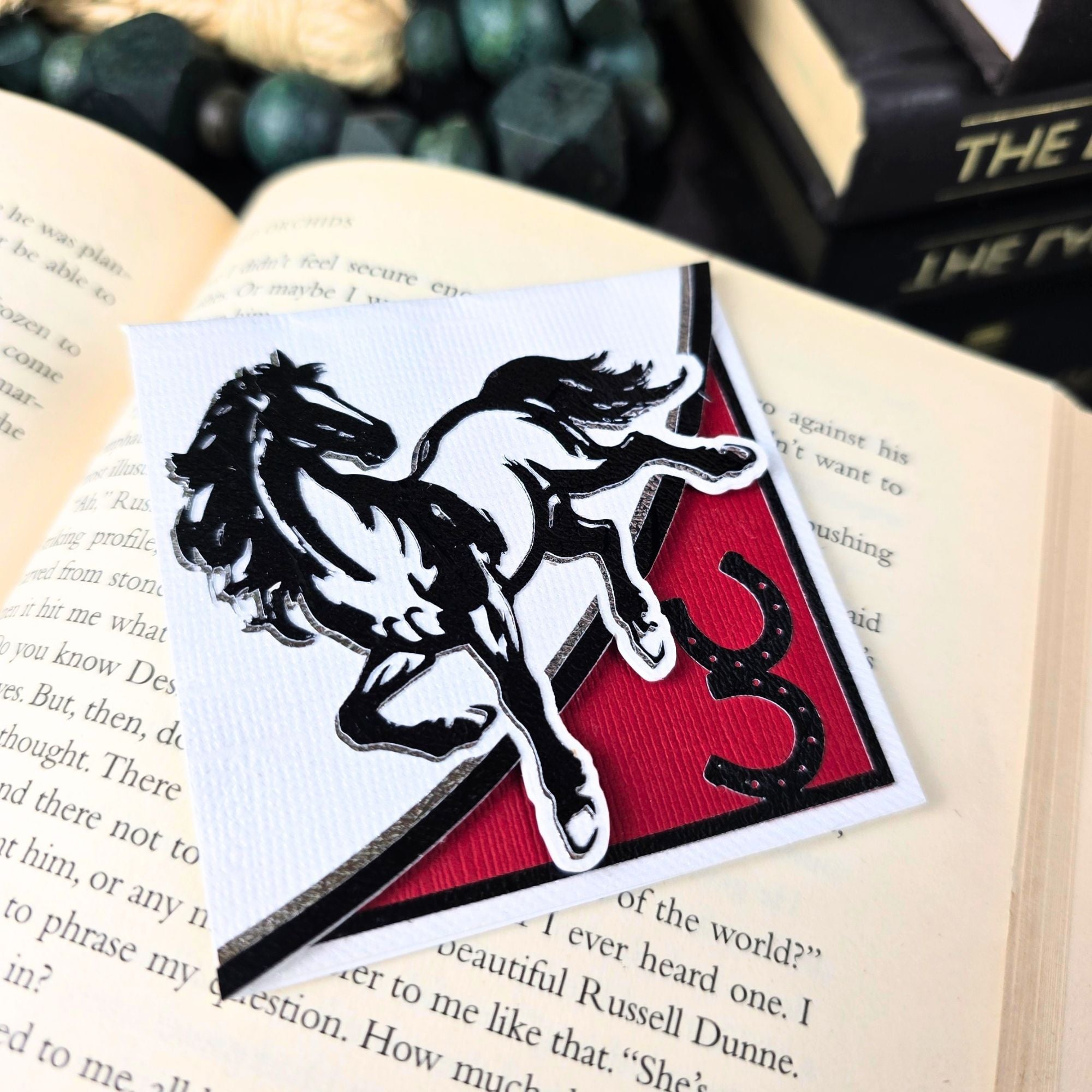 Gallant Horse Signature Corner Bookmark