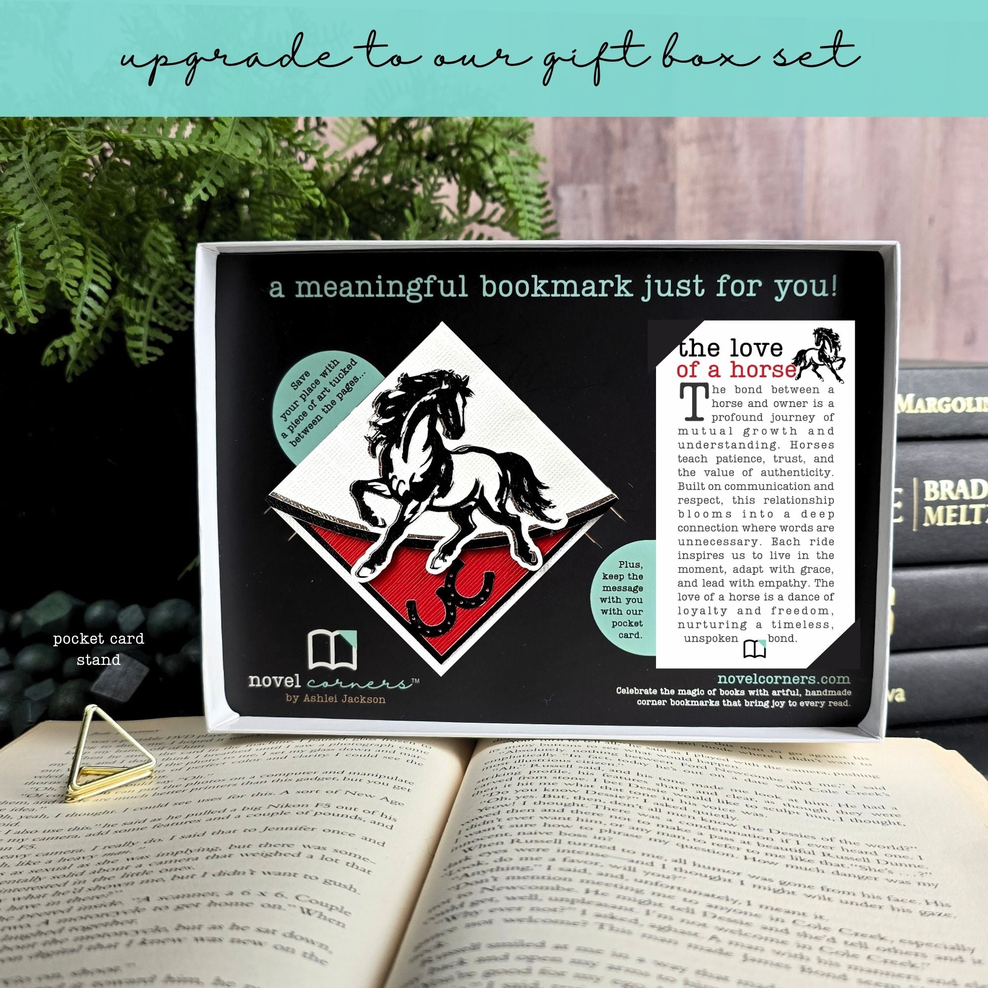 Gallant Horse Signature Corner Bookmark