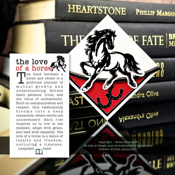 Gallant Horse Signature Corner Bookmark