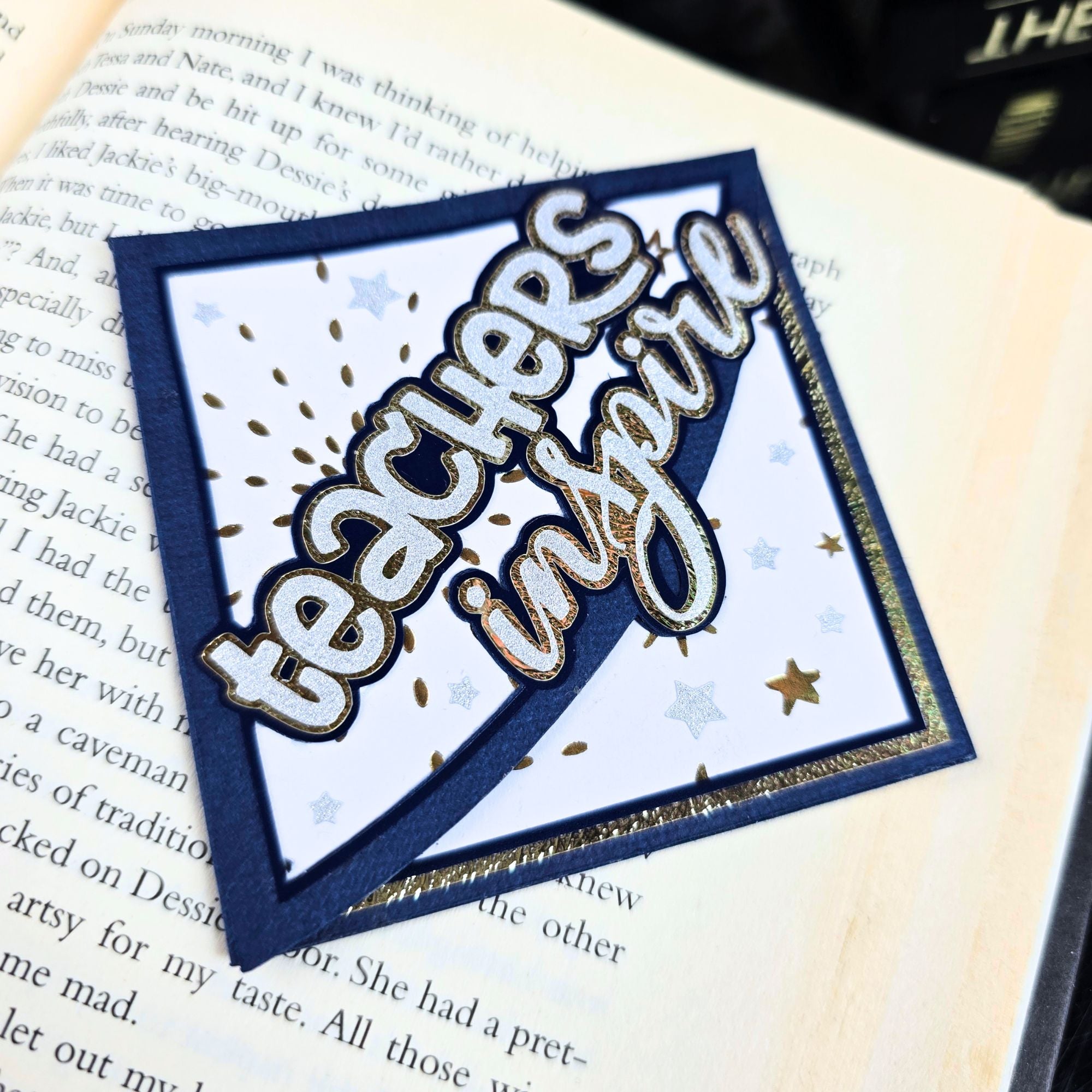 Teachers Inspire Signature Corner Bookmark