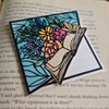 Stained Glass Book Bouquet Deluxe Handmade Corner Bookmark