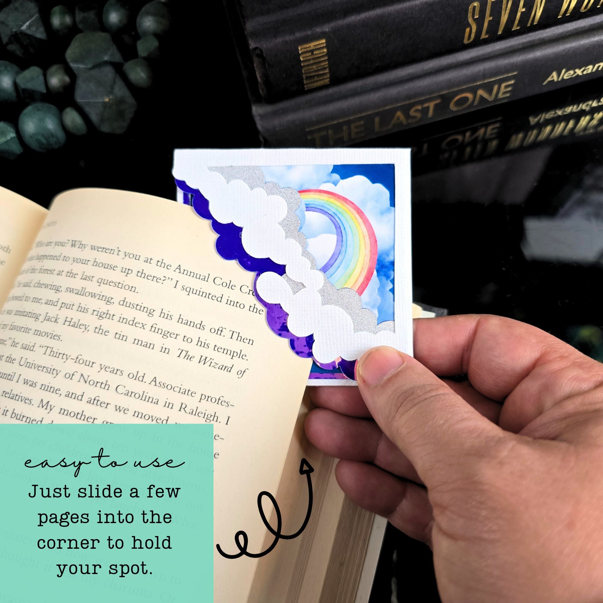 Rainbow Skies Deluxe Corner Bookmark