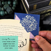 Peony Flower Bouquet Signature Corner Bookmark