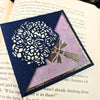 Peony Flower Bouquet Signature Corner Bookmark