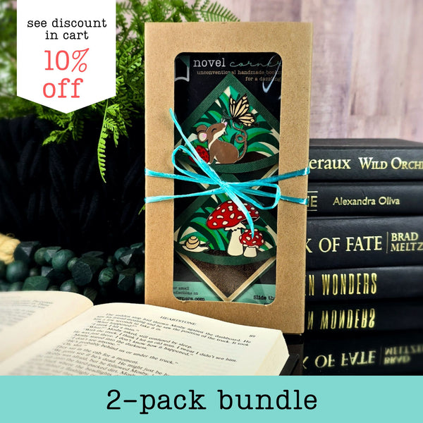 Forest Friends 2-pack Deluxe Corner Bookmark Bundle Set