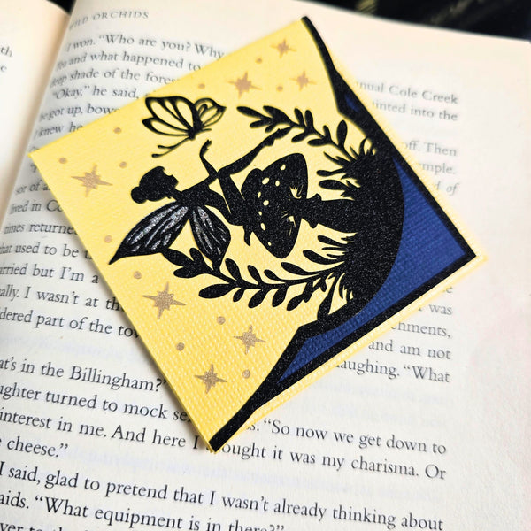 Silver Wing Fairy Deluxe Corner Bookmark