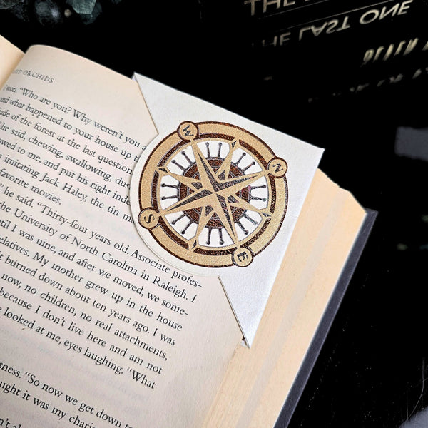 Delicate Compass Signature Corner Bookmark