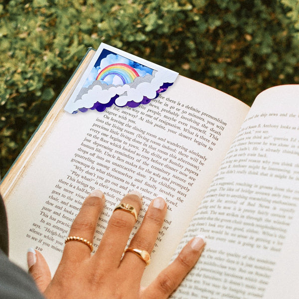 Rainbow Skies Deluxe Corner Bookmark