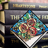 Stained Glass Roses Deluxe Handmade Corner Bookmark