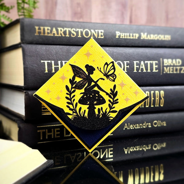 Silver Wing Fairy Deluxe Corner Bookmark