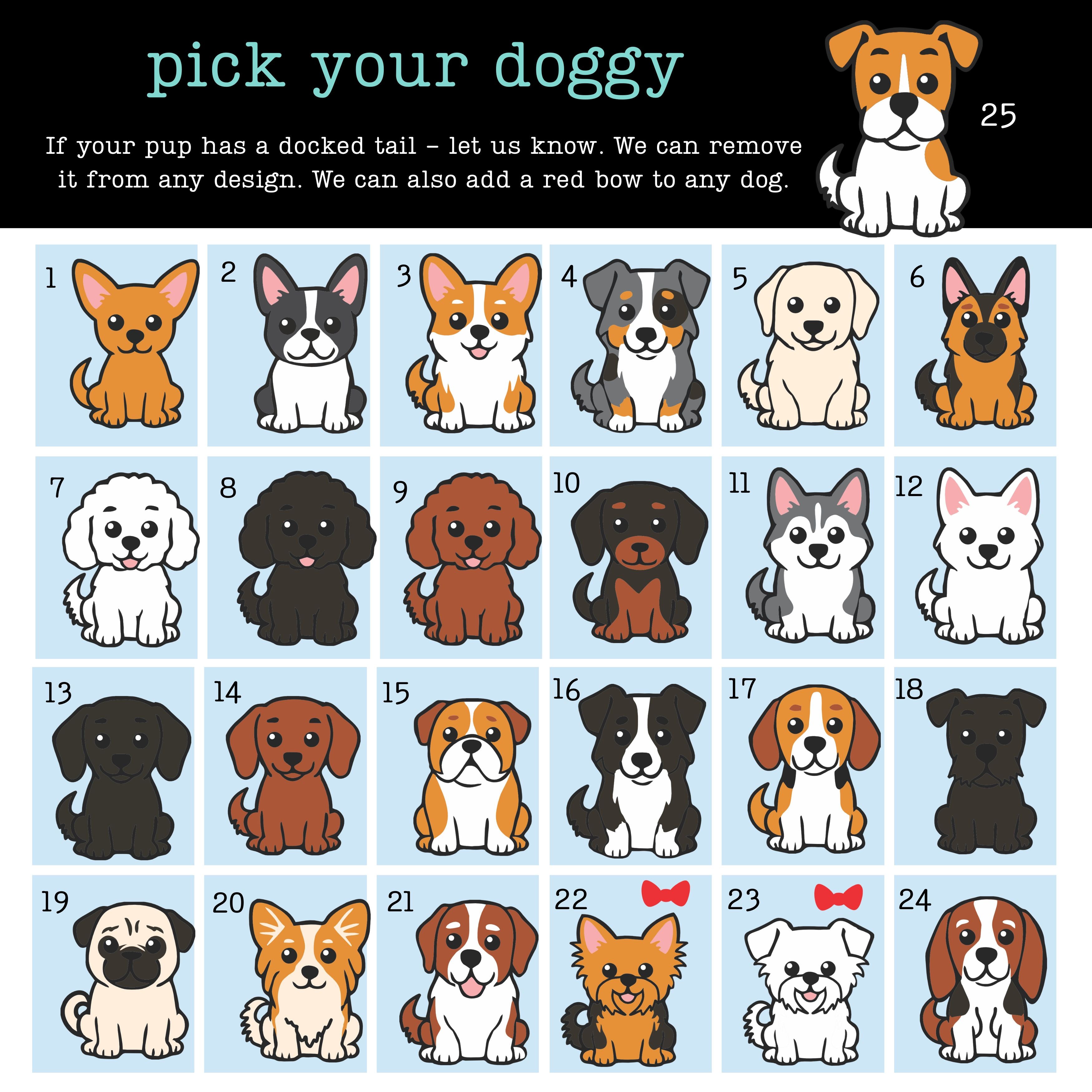 Choose a Doggy Signature Corner Bookmark