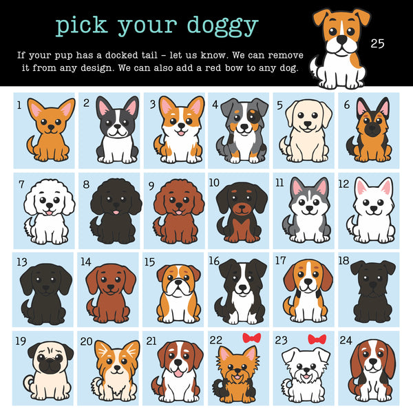 Choose a Doggy Signature Corner Bookmark