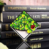 Stained Glass Clover Deluxe Handmade Corner Bookmark