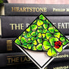 Stained Glass Clover Deluxe Handmade Corner Bookmark