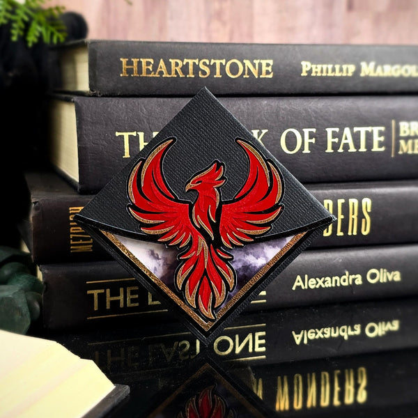 Phoenix Rising Deluxe Corner Bookmark