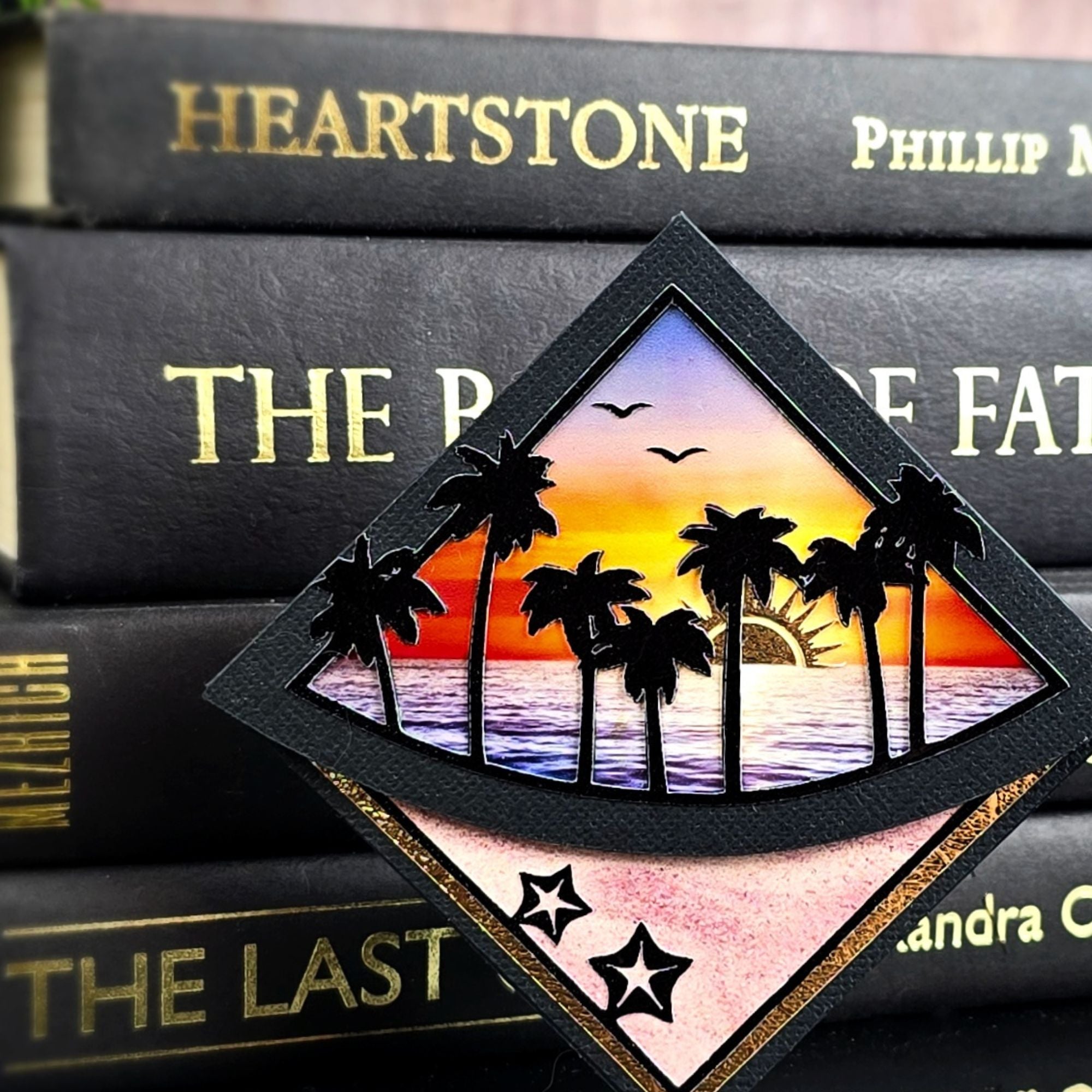 Beach Sunset Deluxe Corner Bookmark