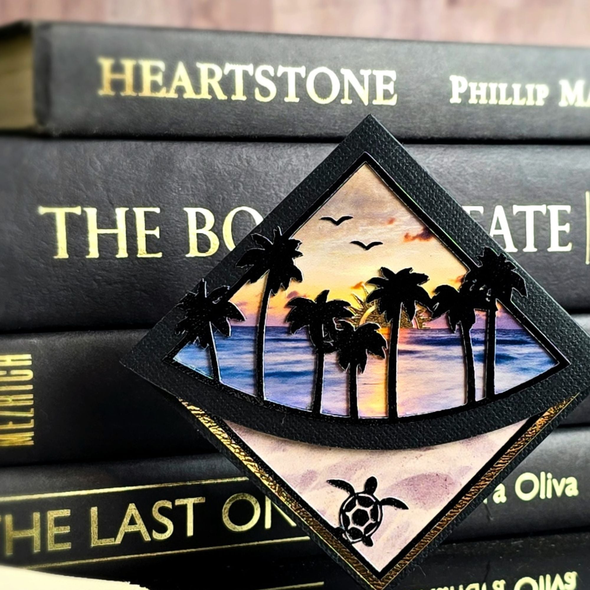 Beach Sunrise Deluxe Corner Bookmark