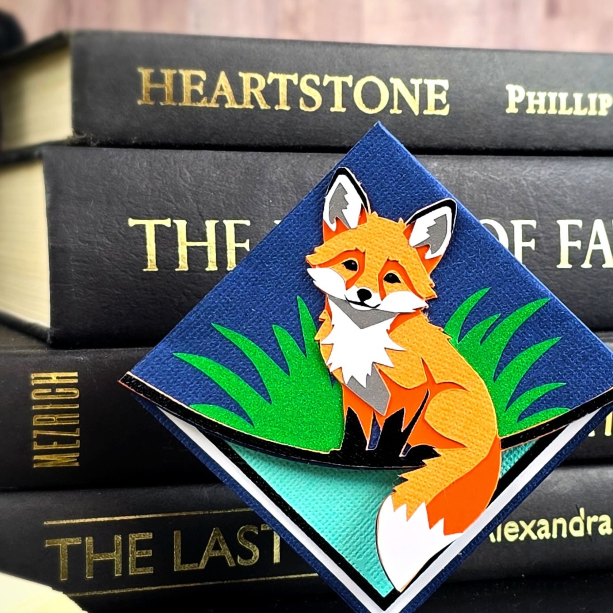 Quiet Fox Deluxe Handmade Corner Bookmark
