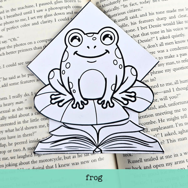 Color a Reading Buddy - 4-pack of DIY Bookmarks