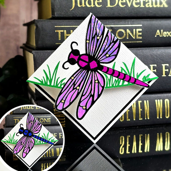 Dragonfly Deluxe Corner Bookmark