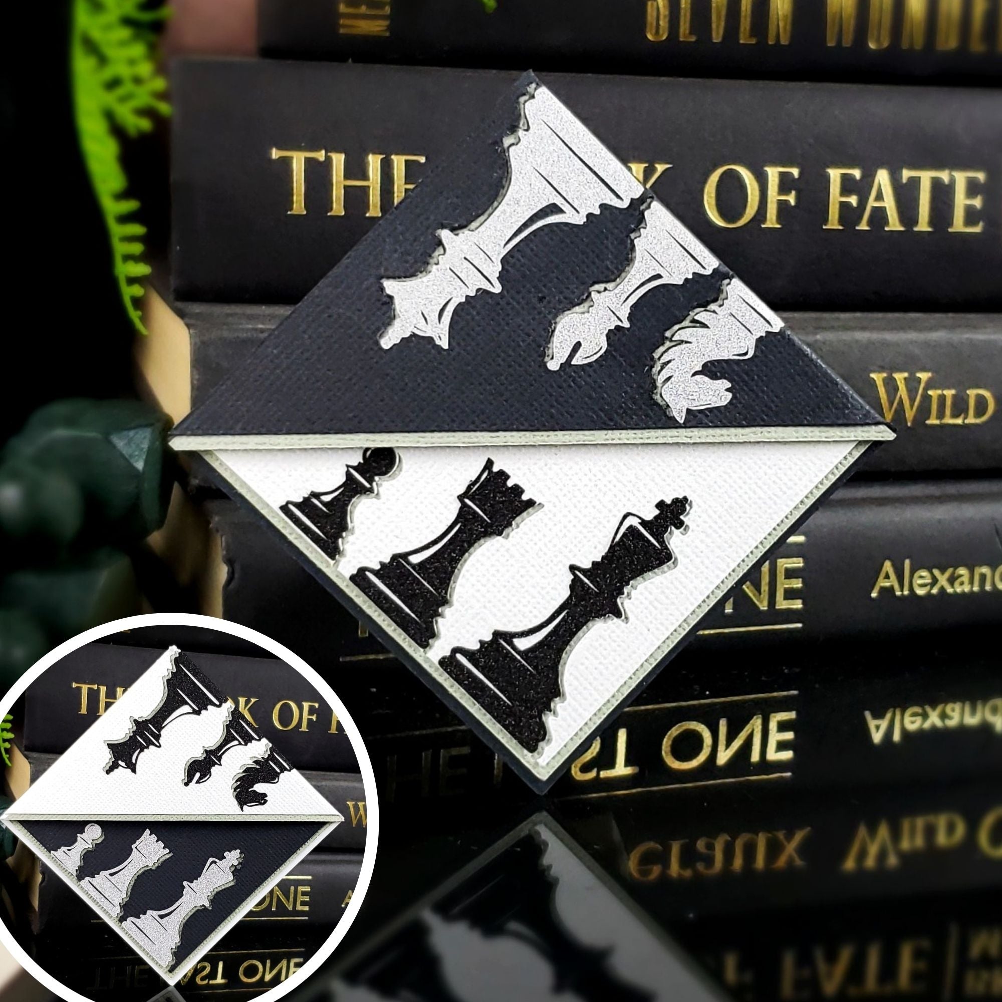 Chess Paper Signature Bookmark