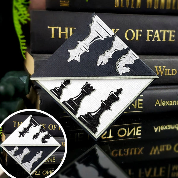 Chess Paper Signature Bookmark