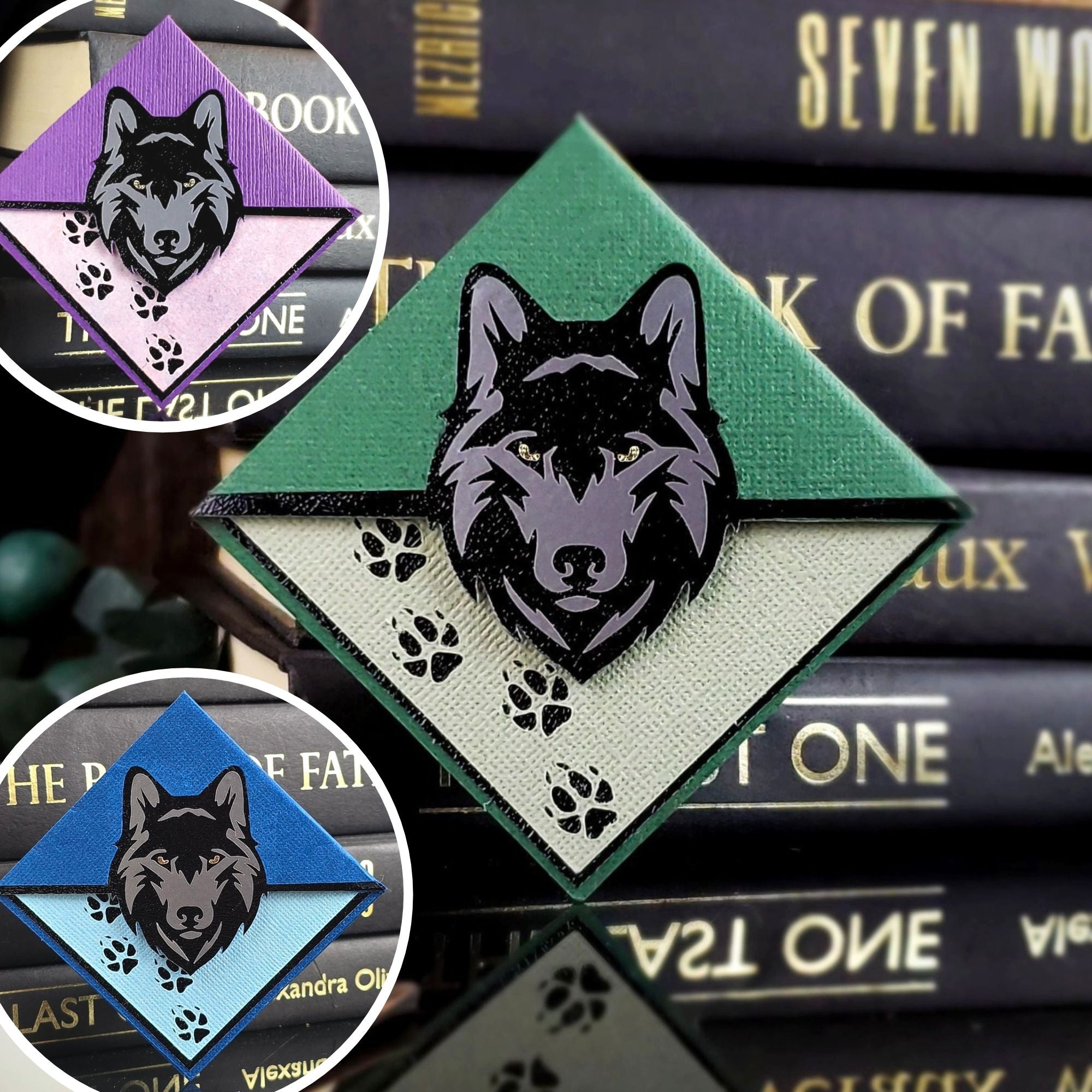 Wolf Signature Corner Bookmark