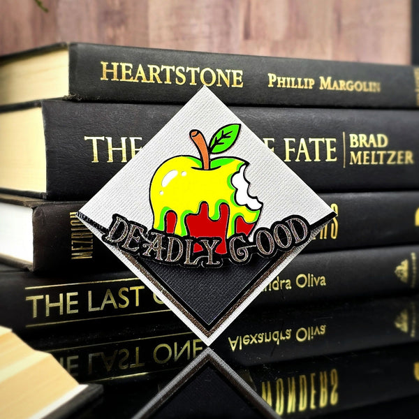 Deadly Apple Deluxe Handmade Corner Bookmark