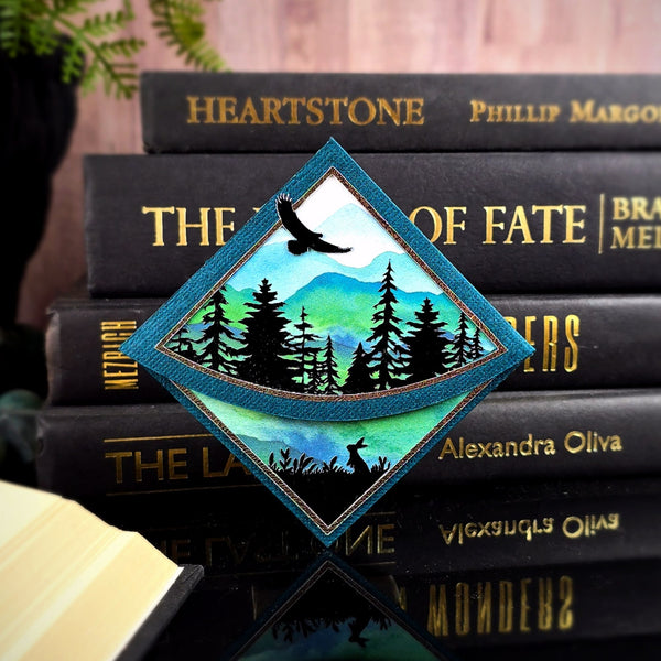 Forest Pines Signature Handmade Corner Bookmark