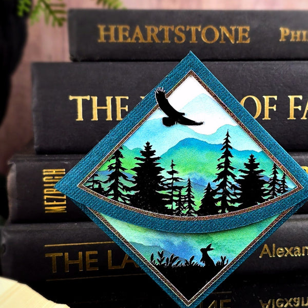 Forest Pines Signature Handmade Corner Bookmark