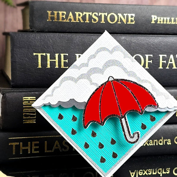 Rainy Days Signature Corner Bookmark