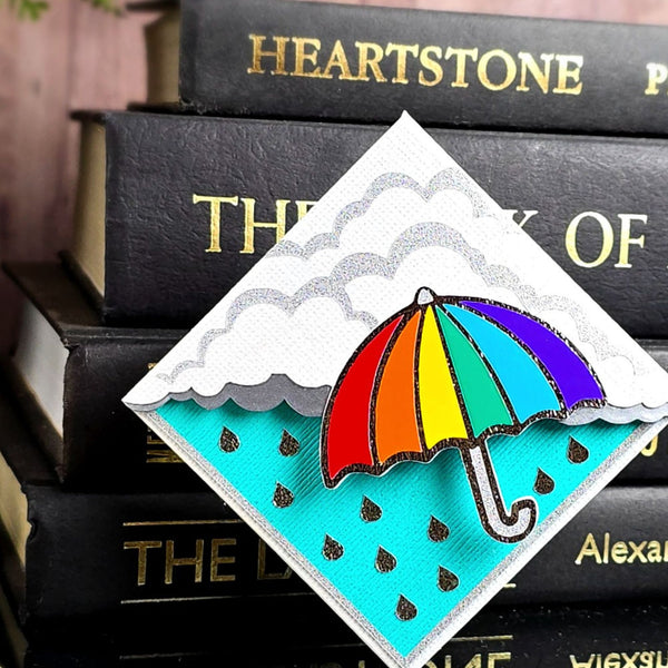 Rainy Days Signature Corner Bookmark