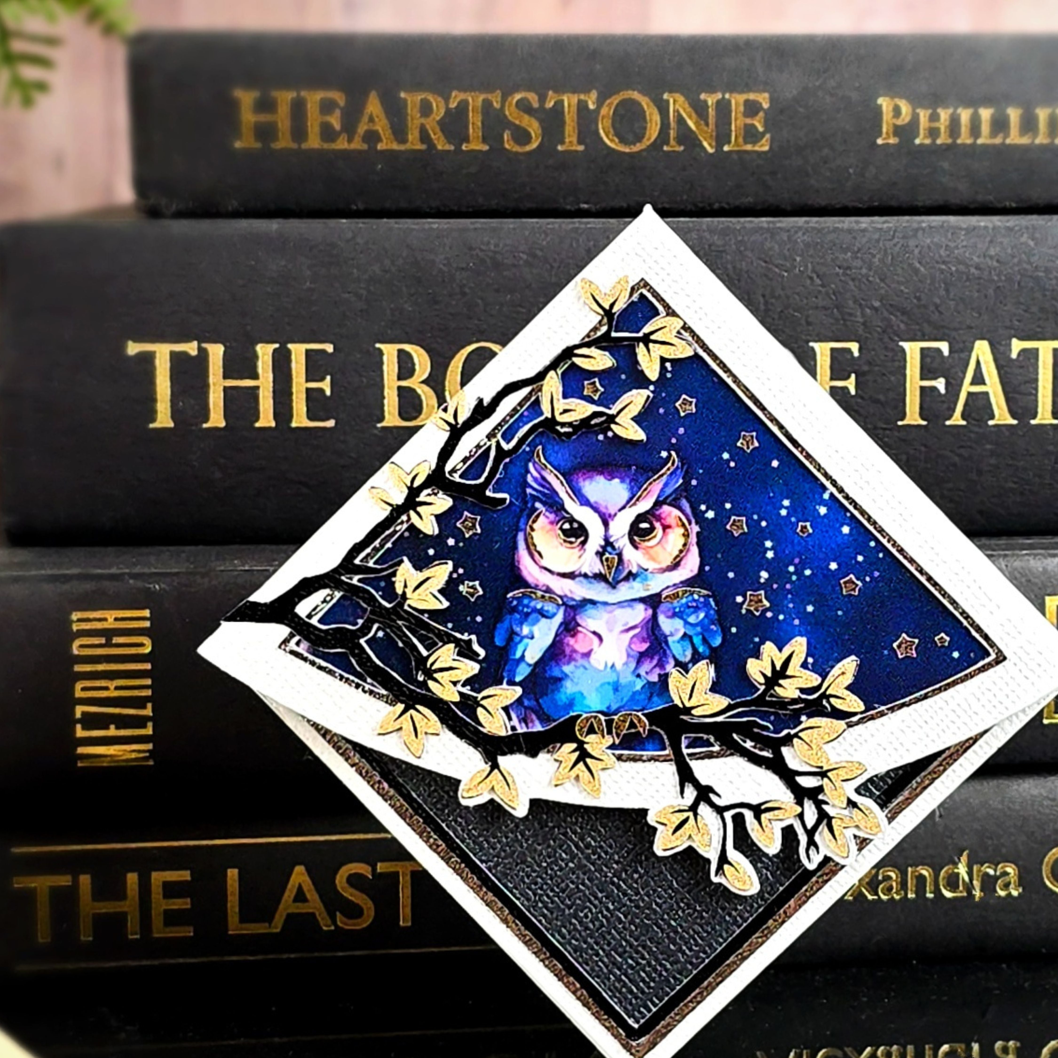 Enchanted Owl Deluxe Corner Bookmark