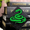 Slithering Green Snake Signature Corner Bookmark