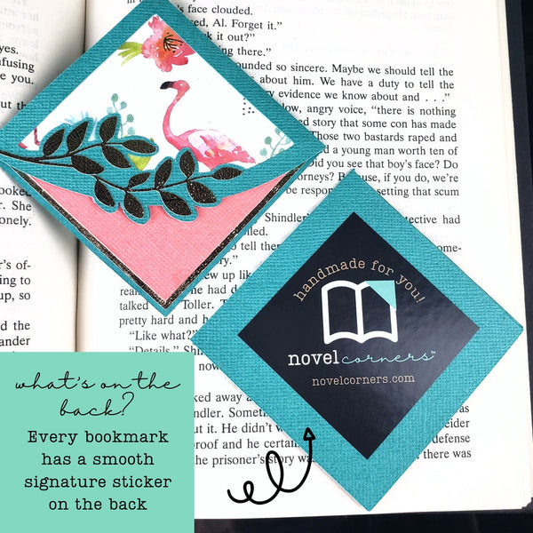 Write on Feather Quill Paper Corner Bookmark