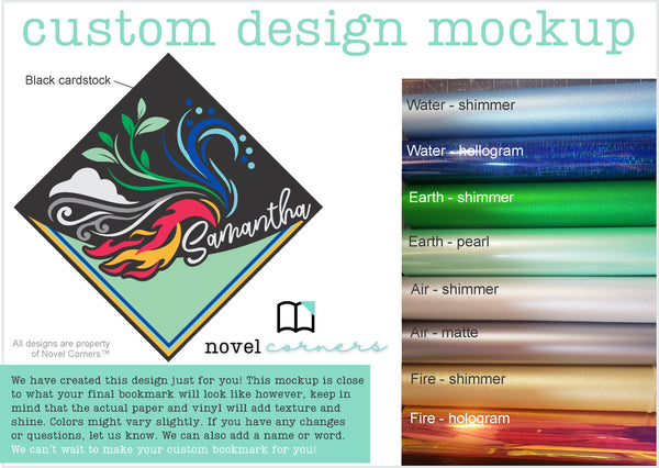 Custom Designed Paper Corner Bookmark
