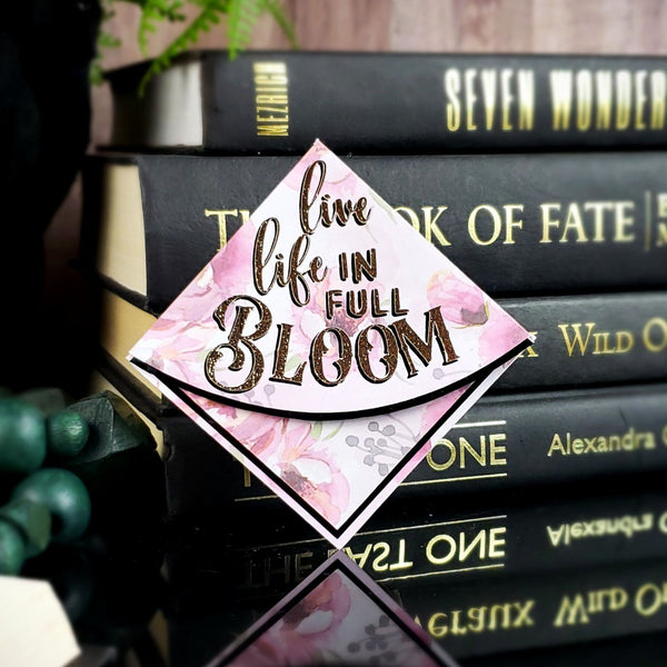 Life in Bloom Paper Corner Bookmark