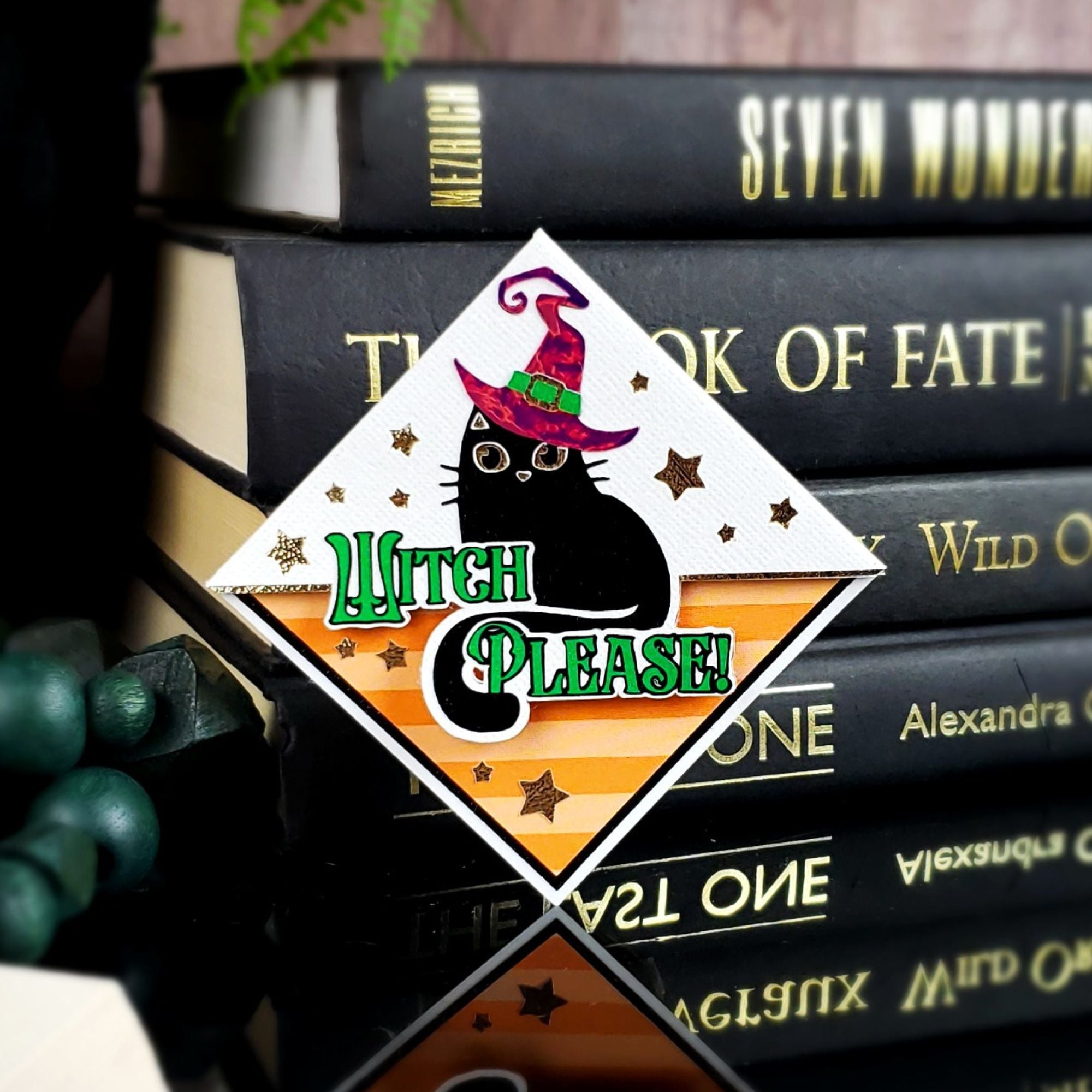 Witch Please Paper Corner Bookmark