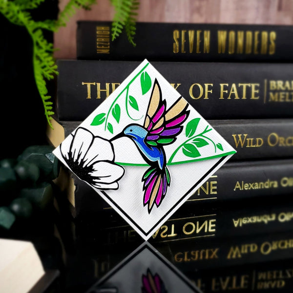 Hummingbird Paper Corner Bookmark