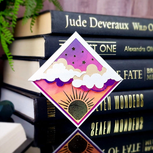 Sunset Skies Paper Corner Bookmark