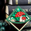 Mushroom & Snail Paper Corner Bookmark