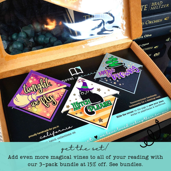 Witch Please Paper Corner Bookmark