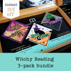 Witchy Reading Trio 3-pack Bundle of Bookmarks