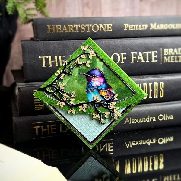 Enchanted Songbird Deluxe Corner Bookmark