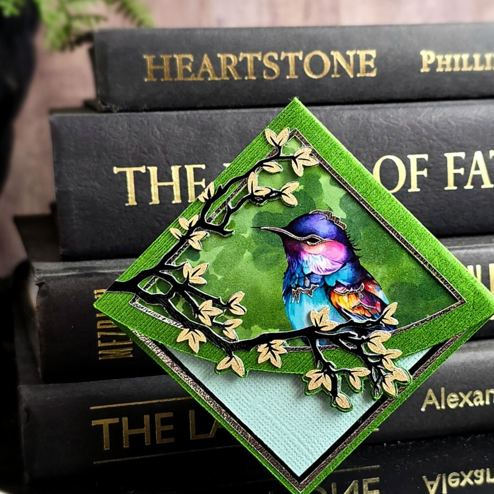 Enchanted Songbird Deluxe Corner Bookmark